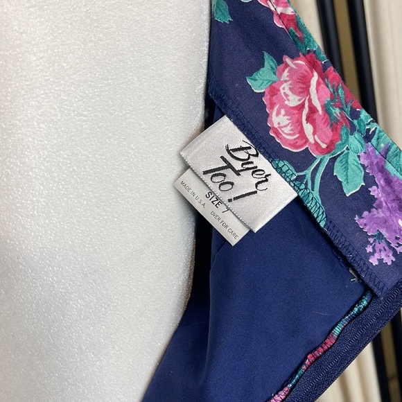 VINTAGE- COLD SHOULDER PURPLE ROSE & FLORAL DRESS WITH TULLE SIZE XS TO S - Picture 10 of 12